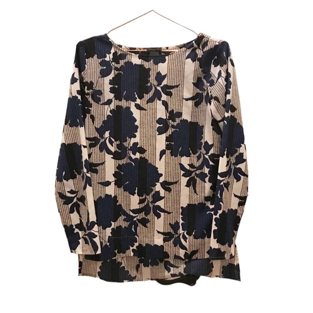 Ann Taylor factory floral long sleeved XS blouse
